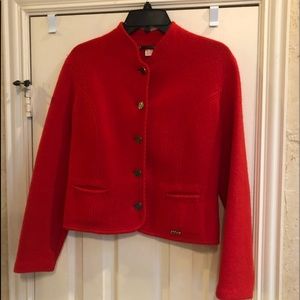 LITZA Loden red wool jacket